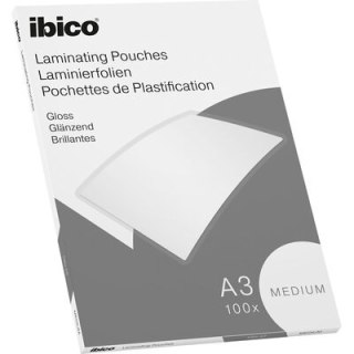 Folia do laminacji IBICO A3 100mic przezroczysta, połysk, 100 szt., MEDIUM 627312