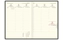 Kalendarz A4 CLASSIC (C1)17-szary juta/wstawka tekstylna 2024 TELEGRAPH