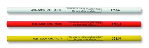 Kredka DERMATOGRAF 3263/6 biała KOH I NOOR
