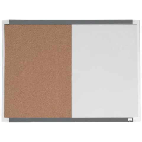 Mała tabliczka CombiBoard 585x430mm, tablica suchościeralna biała i korkowa (pół na pół) Nobo 1903784