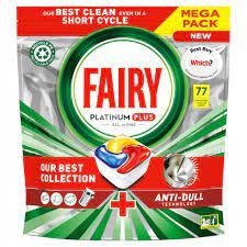 FAIRY kapsułki do zmywarki PLATINUM PLUS ALL IN 1 LEMON 77 sztuki 10993