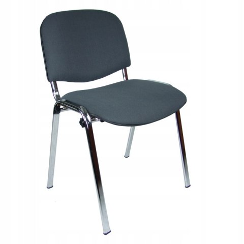 Krzesło konferencyjne ISO chrome C38 szaro-czarny Nowy Styl