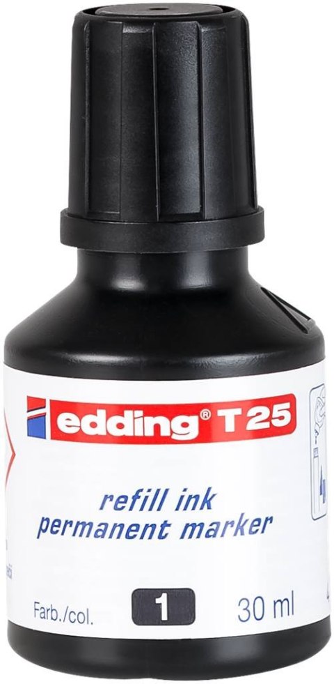 Tusz do markerów permanentny 30ml czarny ED-T-25001 25/001 EDDING (X)