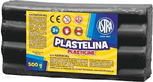 Plastelina Astra 500g czarna, 303117013