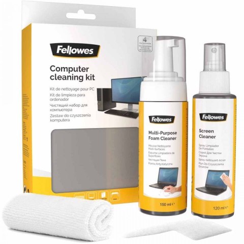 Zestaw do czyszczenia komputera 9977909 FELLOWES SALE Spray do czyszczenia ekranu 120 ml, pianka czyszcząca 150 ml, ściereczka z