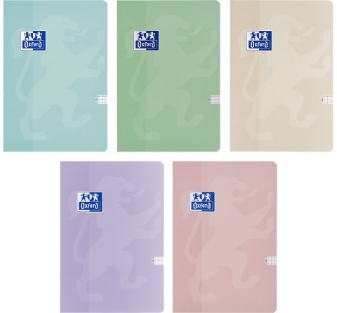 Brulion Oxford Touch Pastelowy A5 60 kartek 90 g kratka 5x5 mm 400175355