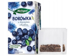 Herbata HERBAPOL Borówka z kwiatem Chabru 20tb