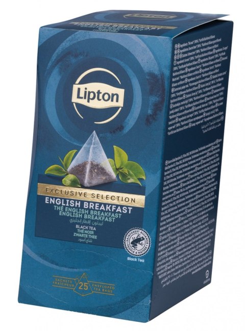 Herbata LIPTON PIRAMID ENGLISH BREAKFAST Exclusive Selection 25 kopert