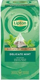 Herbata LIPTON PIRAMID MIĘTA Exclusive Selection 25 kopert