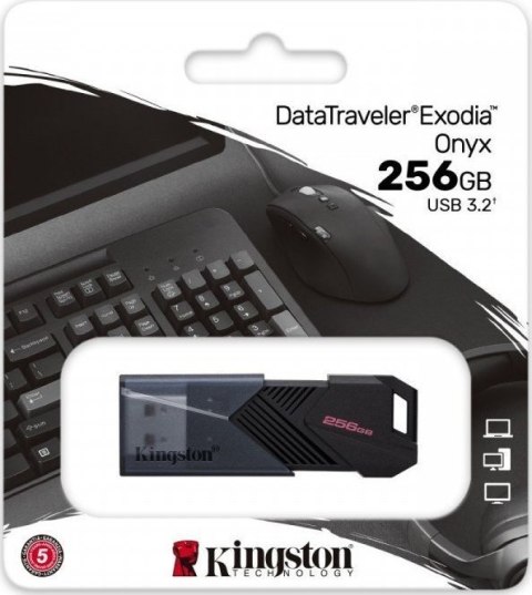 Pamięć Pendrive KINGSTON 256GB USB 3.2 Data Traveler Exodia Onyx
