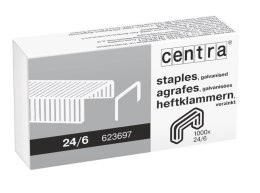 Zszywki CENTRA 24/6 box 1000, 623697