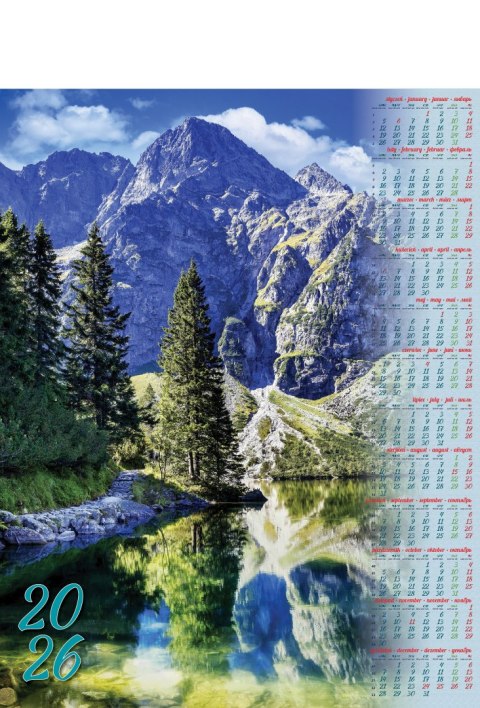 Kalendarz Plakatowy B-1, P01 - MORSKIE OKO 2026