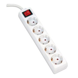 Listwa zasilająca z 5 gniazdami 1,5 m biała OMEGA OL5G15W SALE