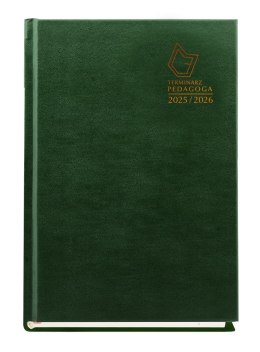 Terminarz PEDAGOGA 2025/2026 ZIELEŃ A5 T-150V-Z Michalczyk i Prokop