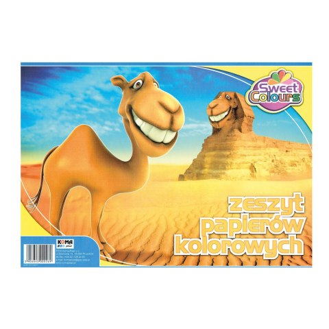 Zeszyt papierów kolorowych A4 8 kartek Sweet Colours 00269 KOMA-PLAST