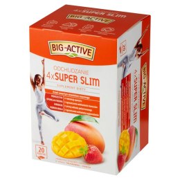 Herbata BIG-ACTIVE Suplement Diety 4x Super Slim 20x2g truskawka i mango