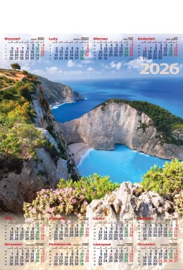 Kalendarz Plakatowy B-1, P03 - KLIFY 2026