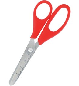 Nożyczki szkolne GR-1507 / Y51036, mix kolorów, z linijką 13cm GRAND 130-1664