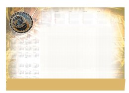 Terminarz - Planer A2 z listwą 2026 Zegar Michalczyk i Prokop T-1-A2-4 kalendarz biuwar