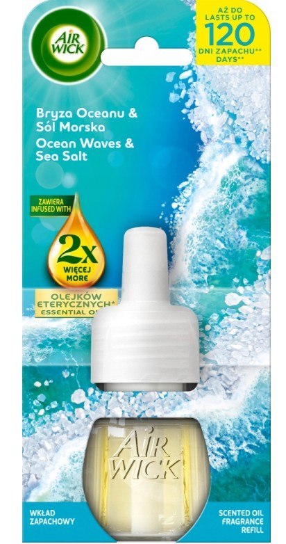 AIR WICK odświeżacz Elektryczny Bryza Oceanu i Sól Morska komplet 19 ml 18154