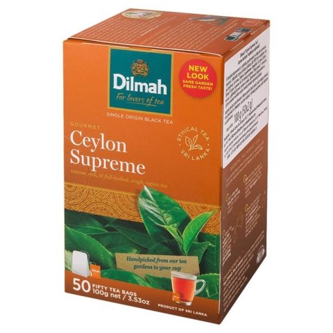 Herbata DILMAH Ceylon Supreme Single ORIgin 50t czarna