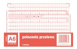 Polecenie przelewu, (1+1), A6 80 kartek, 10-449-5M DOTTS