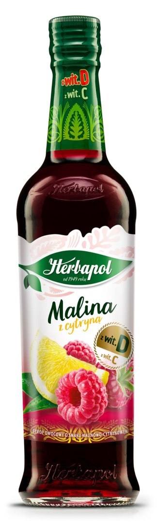Syrop HERBAPOL Malina z cytryną 420ml