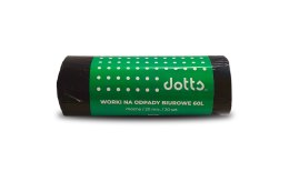 Worki na śmieci 60l 20szt. DOTTS mocne (LDPE) 20mic czarne