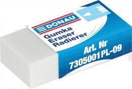 Gumka uniwersalna DONAU 41x21x11 mm biała