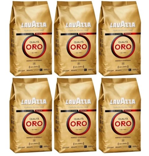 Kawa LAVAZZA QUALITA ORO 1kg ziarnista (6szt.)