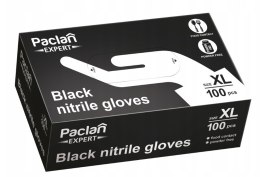 Rękawice nitrylowe czarne XL 100szt. PACLAN