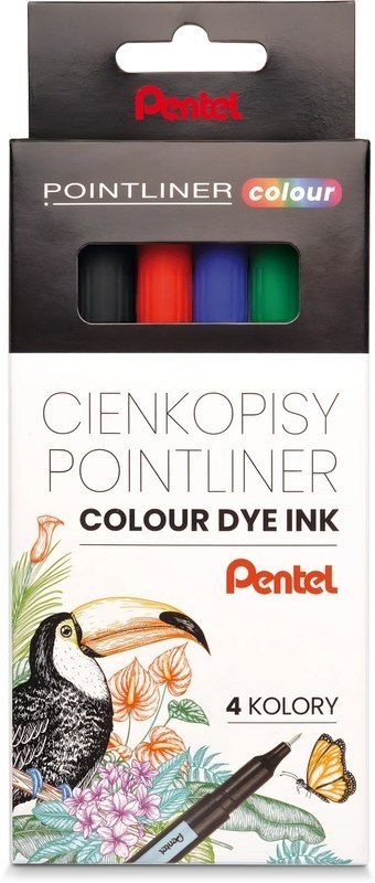 Zestawy POINTLINER colour 4 szt. S40-ST4PL Pentel