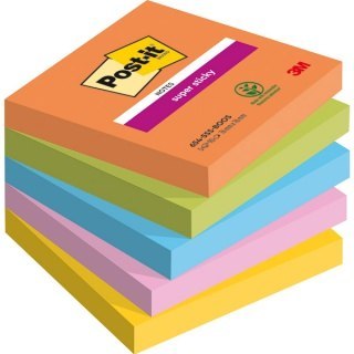 Karteczki samoprzylepne Post-it® Super Sticky, BOOST, 76x76mm, 5x90 kart. 3M-4054596924192