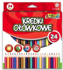Kredki ołówkowe trójkątne 24 kolory TT8357 SALE