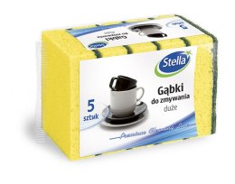 STELLA Gąbka do zmywania duża (5szt.) MAXI PG2559