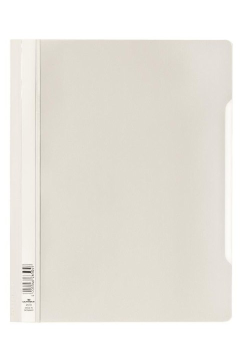 Skoroszyt A4 z przezroczystą okładką standard owy z PVC Biały 257002 DURABLE