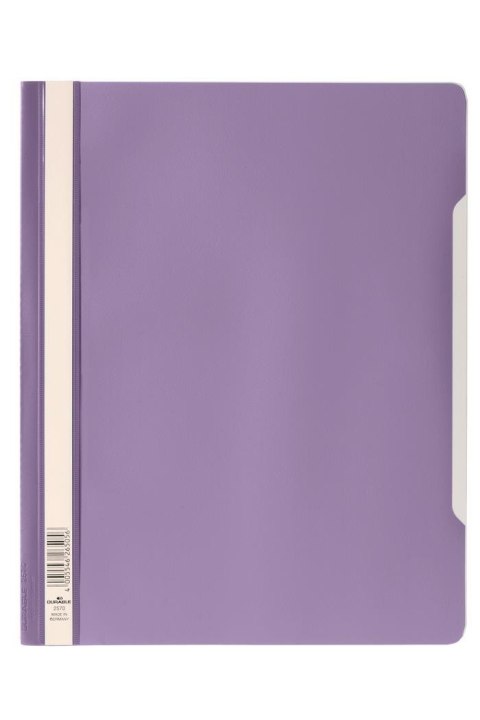 Skoroszyt A4 z przezroczystą okładką standardowy z PVC lila 257033 DURABLE