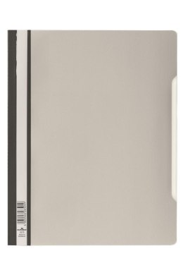 Skoroszyt twardy A4 z przezroczystą okładką, standardowy z PVC, szary, 257010 DURABLE