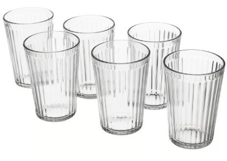 Szklanka, szkło bezbarwne, 310ml 6 szt./op. VARDAGEN