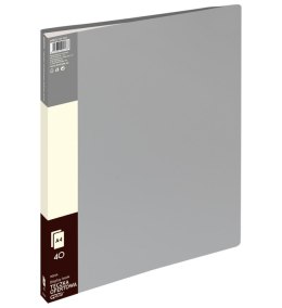 Teczka ofertowa 9004A, szary, 40 koszulek GRAND 120-1823