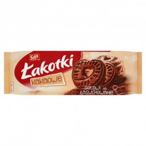 Ciastka SAN ŁAKOTKI KAKAO 168g