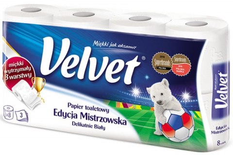 Papier toaletowy VELVET 3 warstwy (8szt.) biały 4100451 153.133