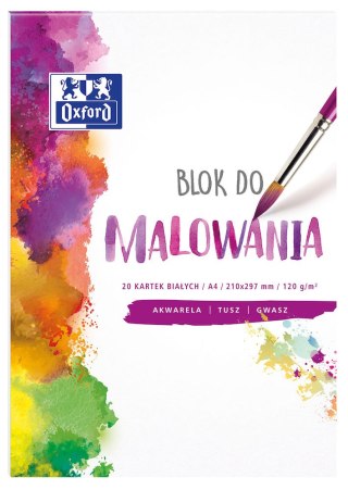 Blok do malowania OXFORD A4 20k 120G biały 400093194