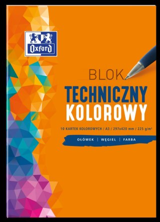 Blok techniczny OXFORD A3 10k 225G kolor 400093234