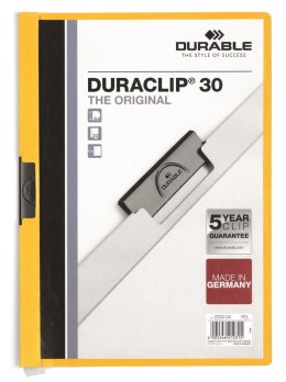 Skoroszyt DURABLE DURACLIP Original 30 żółty 2200-04