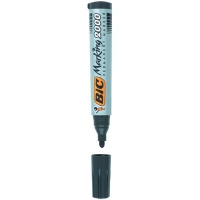 Marker permanentny BIC 2000 Ecolutions zielony okrągła końcówka, 8209123