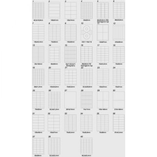 Etykiety A4 97x42.4mm białe nr036 (100sztuk) EMERSON eta4097.424