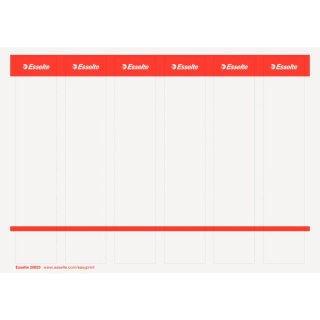 Etykiety do segregatorów 36x192mm(10x6) białe samop. ESSELTE 20823