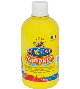 Farba tempera 500 ml, żółta CARIOCA 170-2366/170-2652