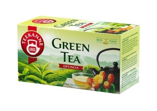 Herbata TEEKANNE GREEN TEA OPUNCJA 20t zielona